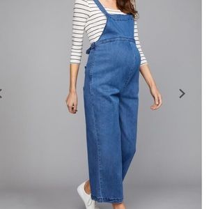 Led (a pea in the pod) wide leg maternity overalls